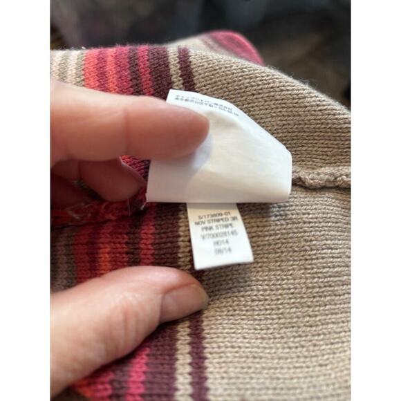 Old Navy Poncho Boho Striped Sweater Yellowstone Western Native One Size - Picture 7 of 8